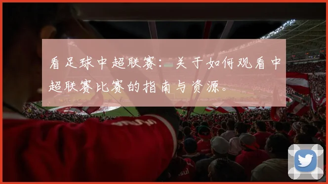 看足球中超联赛：关于如何观看中超联赛比赛的指南与资源。